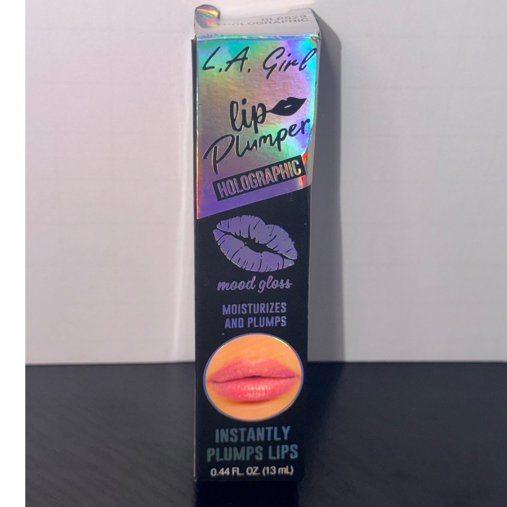 LA Girl Lip Plumper Holographic Mood Gloss GLP529 Iridescent Pink Shimmer New
